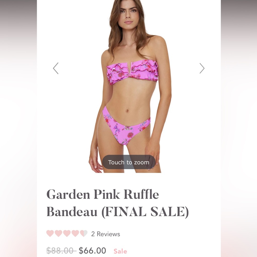 PQ swim ruffle bikini set